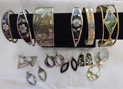 Vintage Southwestern Jewelry LOT Alpaca Mexico Native American Signed