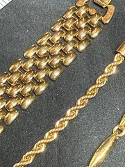 Gold Jewelry Lot Trifari Napier Estate 90s Career Statement Necklaces Bracelets