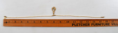Vtg Signed 1928 Gold Tone Faux Pearl Necklace Drop Teardrop Pendant Rhinestone