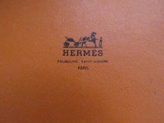 Vintage Hermes Paris Gold Enamel Bangle Bracelet with Box – Size 66 (KB-14)
