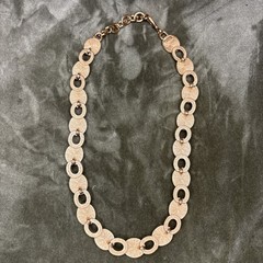 Monet for YSL Vintage Cabochon Necklace Purple Chunky Signed 1980s 16-18” Rare!!