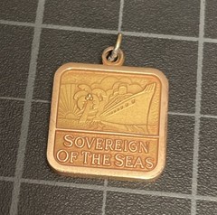 NICE! VTG MERCURY OUTBOARDS DEALER CONGRESS 1988 CARIBBEAN CHARM GOLD FILLED GF