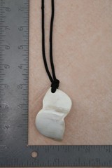Bovine Horn Cow Pendant Bleached Vintage 93950