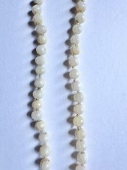 Antique Angel Skin Coral Graduated Beaded Knotted 23” Necklace GF Clasp