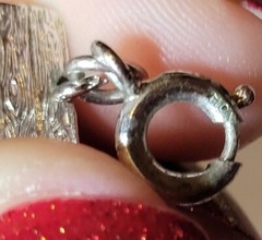 Monet Charm Vintage Moving Wishing Well Silvertone Metal