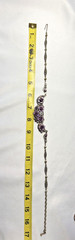 Vintage West Germany Purple AB Rhinestone Floral Demi Parure Jewelry Set