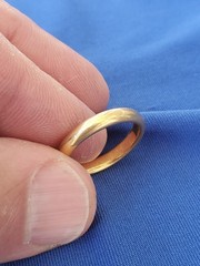Original 22 KARAT SOLID GOLD Deco Wedding Band Size 7 Anniversary Ring 6.31 Gram