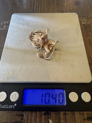 Famous 14K Gold Lion Pin With Diamonds For Eyes And A Ruby Mouth. Vintage