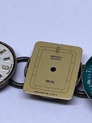 bracelet antique handmade 7″ long watch faces copper hardware ooak