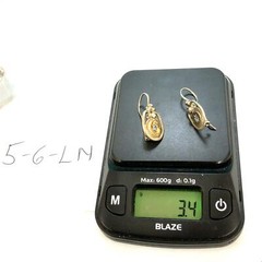 Vintage Sterling Signed 925 Filigree Ornate Topaz Gemstone Lever back Earrings