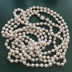 Pearl Necklace 114 Inches Hong Kong Faux