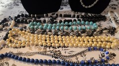 15 Vintage Retro MCM Beaded Necklace Various Colors