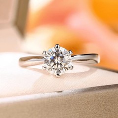 2Ct Round Lab Created Diamond Solitaire Wedding Ring 14k White Gold Finish