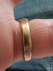 Vintage 14K RGP Heavy Dome Signet Ring 9.21g Size 9 – Monogram “EHB” – Project