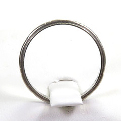 Antique Art Deco Wedding Band 14K White Gold Ring Size 6 UK-L1/2 2.21MM Width