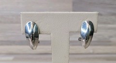 Estate Sterling Silver 925 Earrings Pierced Post Teardrop Shaped Earrings 15