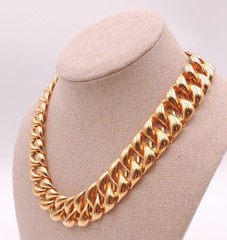 Vintage Trifari Gold-Tone Statement Necklace Chunky Collar Bib Gorgeous! Career