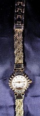 1940’s Winnie Japanese Movement Gold Rhine Stones Women Vintage Wrist Watch