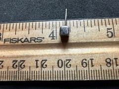 0.69g Vintage Sterling Silver 925 Small Square Stud Earrings Minimalist M