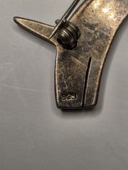 925 Sterling Silver Terrier Dog Simplistic Brooch 2″ 13.3g