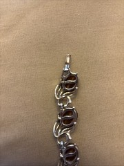 LISNER MOLDED BROWN LUCITE LEAF NECKLACE BRACELET EARRING SET