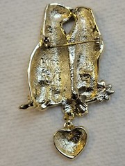 Vintage AJC Puppy Love Brooch