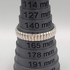 Vintage KAY Id Bracelet Silver tone Expanding Hidden Compartment 6 in