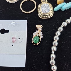 Estate Jewelry Asst Lot Of 30 Items Silver- Turquoise-Rings-Necklaces VTG #4 Set
