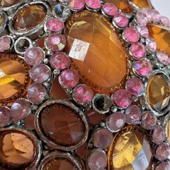 Lot Of Estate Brooches 7 In Total Rhinestones, Mother Of Pearl Etc…