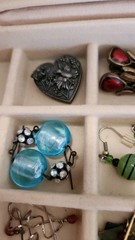 Vintage Antique Estate Jewelry & Box Assorted Materials Few Silver 925 & Murano