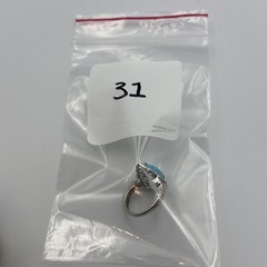 Vintage Ring Turquoise India 925 Sterling Silver Pear Shape Ring Size 6.25