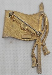 Vintage Rafaelian Signed American Flag Flag Brooch USA Flag