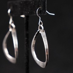 Attributed to Anna Greta Eker Scandinavian Sterling Silver Earrings Norway