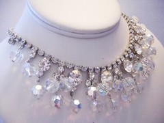 JULIANA Verified DANGLING Crystals & RHINESTONES Necklace PERFECT For The BRIDE