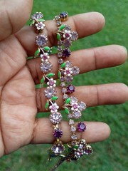 1950s Weiss Floral Necklace & Bracelet Set