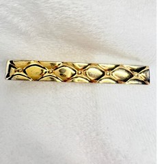 Hickok Gold‑Tone Tie Clip • Mid‑Century 1950s–60s • Made in USA