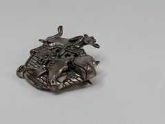 Jezlaine .925 Sterling Silver Noah’s Ark Figural Brooch Pin Elephant Giraffe…