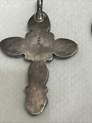 Vintage Kingsman Turquoise Cross Pendant