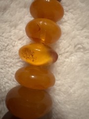 Vintage Genuine, Baltic Amber Necklace 46 G Honey Butterscotch Cognac Beads 17“