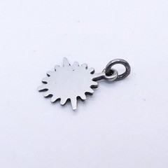 Sterling Silver 925 Blank Engravable Bracelet Charm .7″