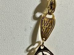 Wild Bryde Field Guide Song Bird Watcher Necklace Gold Tone Rare Vintage 25″