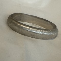 Vintage Marathon Sterling Silver Bangle Bracelet Signed