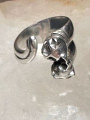Cat ring size 5.50 cats kitten band sterling silver sterling women girls