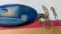 2 STONE GEMSTONE PENDANTS & STERLING SILVER 19″ NECKLACES AMETHYST & MORE
