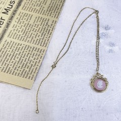 Wedgwood Jasper Reversible Necklace with Swing Cameo Cameo Pink&White Necklace