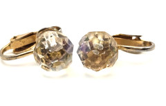 Vintage Sparkling Fancy Clip-On Earrings Gold/Silver Tone 1960s-1980s
