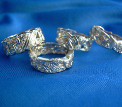 Original EARTH MINED DIAMOND Deco Band Vintage PLATINUM Eternity Anniversary 8