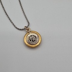 Brighton Necklace Earring Set Gold/Sliver Tone Pendant Boho Chic Happiness