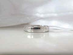 Berricle Sterling Silver 925 Baguette CZ Channel Set Vintage Band Ring Size 7