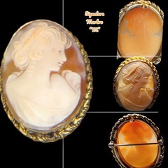 Very RARE Surviving Cameo Marbro Marked & Signed by Martinelli Bros Co 1931-1943
